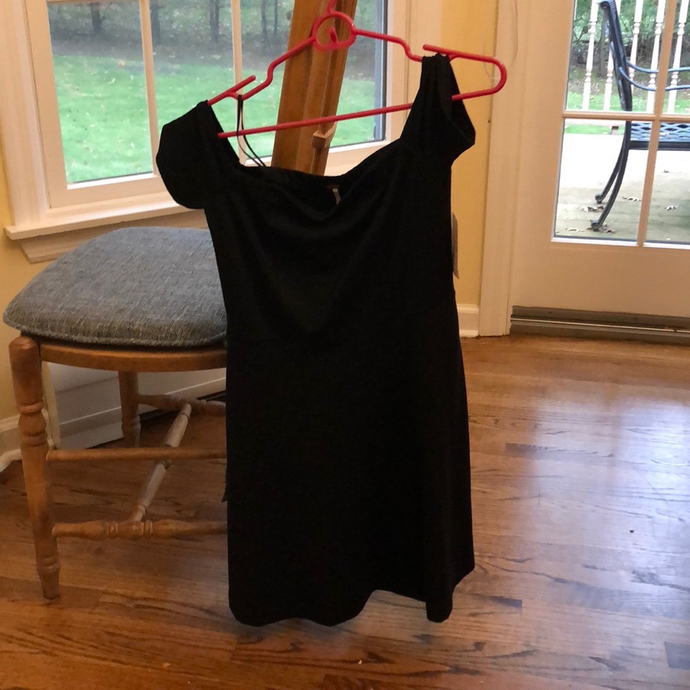 Free People off the shoulder black dress